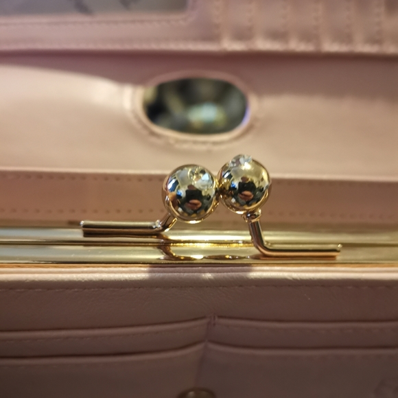 🔖Drop !💎Fiorelli UK Light Pink Wallet Rhinestone - Picture 5 of 11